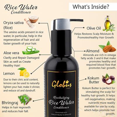 Globus Naturals Revitalizing Rice Water Conditioner 250 ml - Conditioners