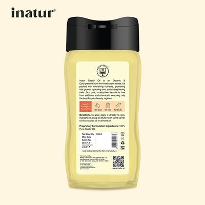 Inatur Natural & Cold Pressed Oil - Castor 100 ml - Massage Oils