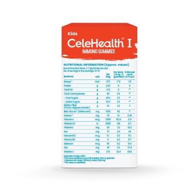 Celehealth Kidz Immuno Plus Gummies - Pulpy Mango (4 - 12 Yrs) 30's - Kids Nutrition