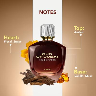 Ajmal Oud of Dubai EDP for Unisex 100 ml - Perfumes (Edt/Edp)