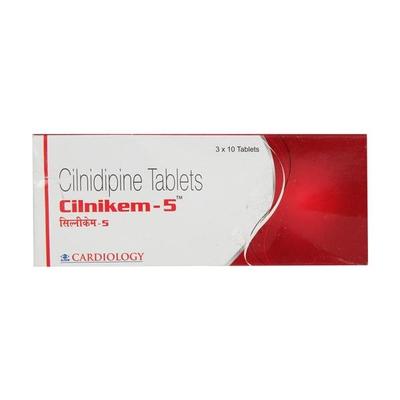 Cilnikem 5mg Tablet 10'S - Hypertension-Cal