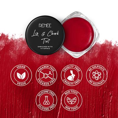 RENEE Lip & Cheek Tint - Rosebud 8 gm - Lip Stains & Tints