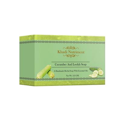 Nutriment, Khadi Nutriment Cucumber and Loofah Soap 125 gm - Soaps