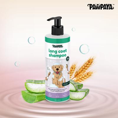 Pawpaya Long Coat Shampoo New 250 ml - Pet Grooming