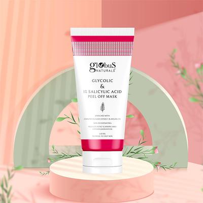 Globus Naturals Anti Acne & Oil Control Peel Off Mask Combo for Women 100gm each 2's - Masks & Peels