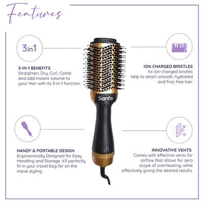 Sanfe Selfly Stunner Blow Drying & Styling Hot Brush 1's - Multi-Stylers