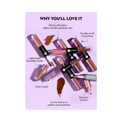 Sugar Cosmetics Two Good To Be True Dual Eyeshadow 03 Cinnamon and Nutmeg 1.5ml - Eye Shadow Palettes