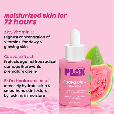 Plix The Plant Fix 23% Vitamin C Guava Face Serum For Skin Brightening For Unisex 20 ml - Face Serum