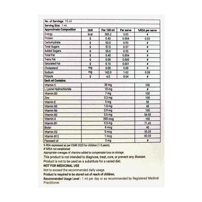 Nutramide Mixed Fruit Flavour Drops 15ml - Supplements-Vam