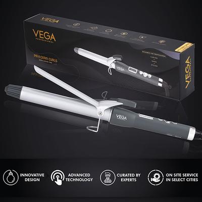 VEGA Professional Pro Cera Curls 28mm Barrel Hair Curler, (VPMCT-05) 1's - Rollers & Curlers