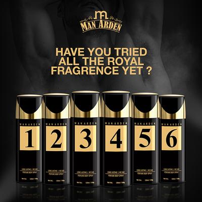 Man Arden 1 Deodorant, No Gas Deo for Men, Long Lasting Ultra Luxury Perfume Body Spray 120 ml - Men Deodorants/Roll-Ons