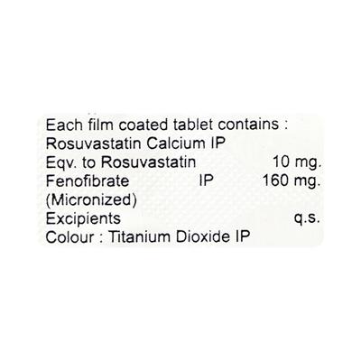 Lipitrack F Tablet 10's - High Cholesterol-Dys