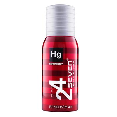 Revlon 24 Seven Perfumed Body Spray For Men - Mercury 130 Ml - Men Deodorants/Roll-Ons