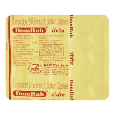 Domrab Capsule 10'S - Ulcer/Reflux/Flatulence-Aaa
