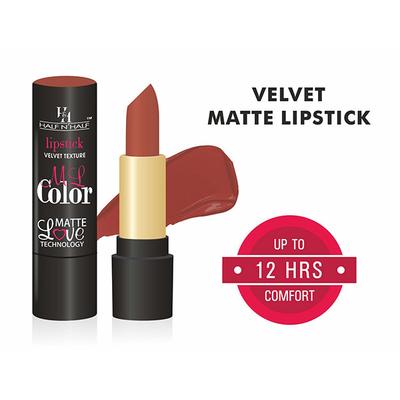 Half N Half Velvet Matte Texture Lipstick My Colour, Lusty - Rust 3.8 gm - Lipsticks