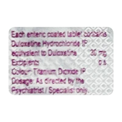 Duloxee 30mg Tablet 10'S - Depression-Ant