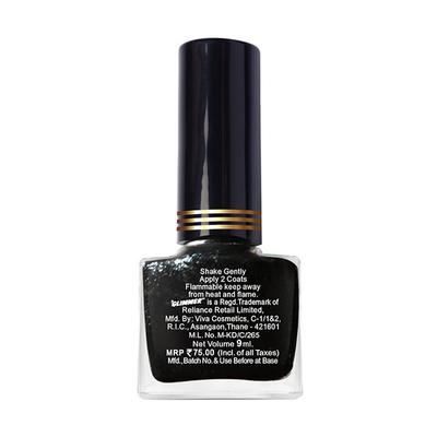GL -9 ml 129BBLACK GLITTER 9 ml - Nail Polish