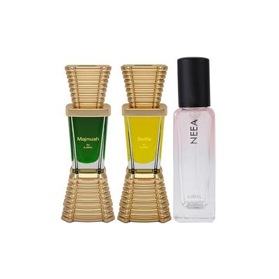 Ajmal Majmua And Selfie CP & Neea EDP Pack of 3 20 ml - Women Perfumes (Edt/Edp)