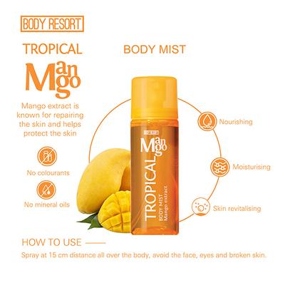 MADES Body Resort Clear Orange Pet Spray Bottle Body Mist 50 ml - Body Mist/Spray