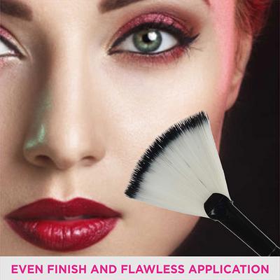 Vega Fan Brush (MBP - 13) Color - Pink 1's - Face Brush