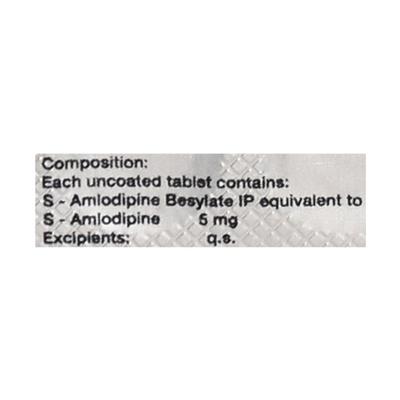 S Amlosafe 5mg Tablet 10'S - Hypertension-Cal