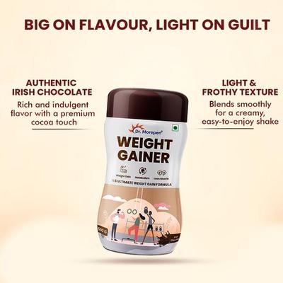 Dr. Morepen Weight Gainer - Irish Chocolate 500 gm - Weight Gain