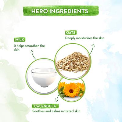 Mamaearth Milky Soft Mineral Based Sunscreen SPF 30 & PA+++ With Oats, Milk and Calendula for Babies - Made Safe Certified, Toxin Free 80 gm - Body Sunscreen