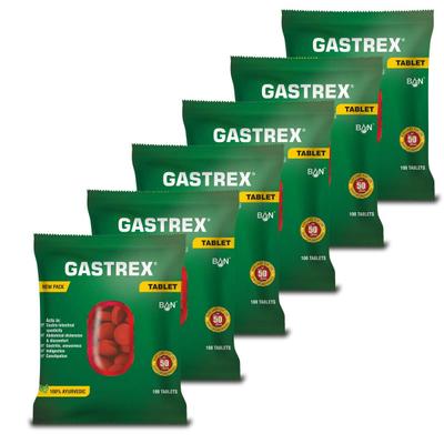 Ban Labs Gastrex Tablet (Pack Of 6 X 100's) - Speciality Medicines