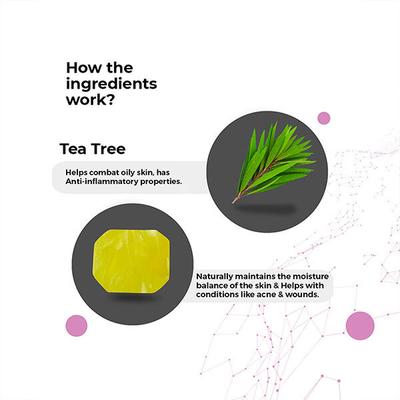 Cosmos by Bewakoof Gemstone Bath Bar with Malachite Tea Tree Soap-Soothnes & Moisturises 125 gm - Soaps