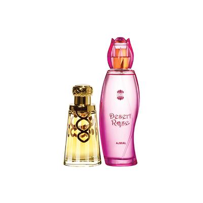 Ajmal Khallab EDP Woody Oudh Perfume And Desert Rose EDP Floral Oriental Perfume 150 ml - Perfumes (Edt/Edp)