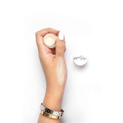 Pigment Play Iridescent Loose Pigment Powder - White Gold 2 gm - Loose Powder