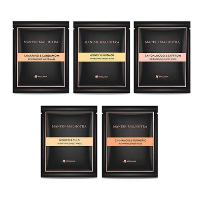 Manish Malhotra Beauty By MyGlamm Tamarind & Cardamom Revitalizing Sheet Mask 25 ml - Men Perfumes (Edt/Edp)