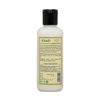 Khadi Swati Herbal Hair Conditioner - Jasmine & Aloevera 210 ml - Conditioners
