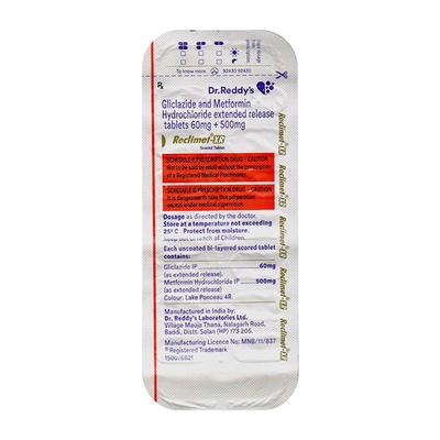 Reclimet XR Tablet 14'S - Diabetes-Ant