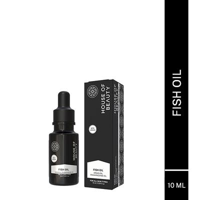 House of Beauty Super Boost Fishy Oil-Dry & Mature Skin For Hydration & Glow with Omega-3 10ml - Face Oils