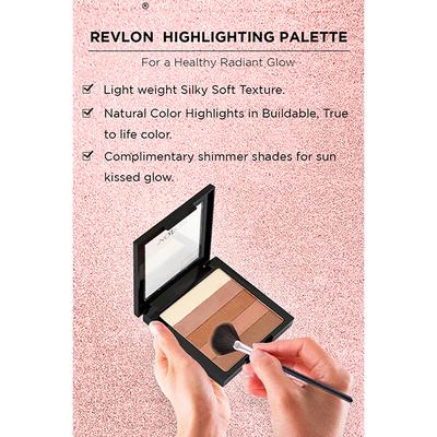 Revlon Highlighting Palette - Rose Glow 7.5 gm - Highlighters & Illuminators