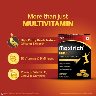 Maxirich Gold Capsules 7's - Multi-Vitamins