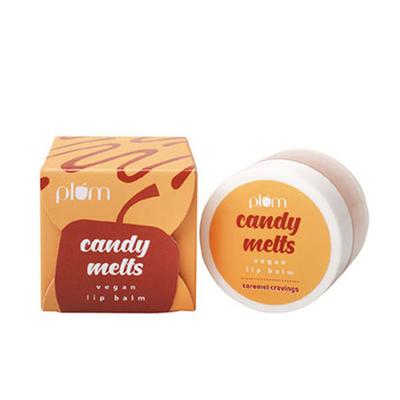 Plum Candy Melts Caramel Cravings Vegan Lip Balm 12 gm - Lip Balms