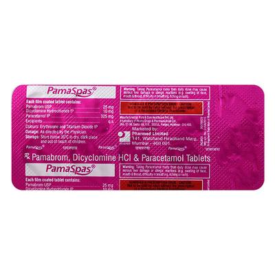 Pamaspas Tablet 10'S - Muscle Spasm-Ant