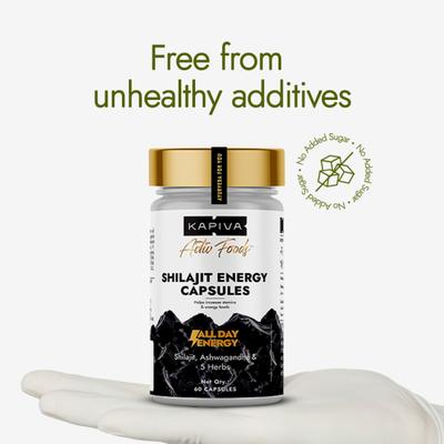 Kapiva Activ Foods Shilajit Energy Capsules 60's - Speciality Medicines