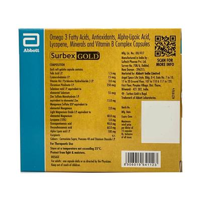 SURBEX GOLD Capsule 15's - Supplements-Vam