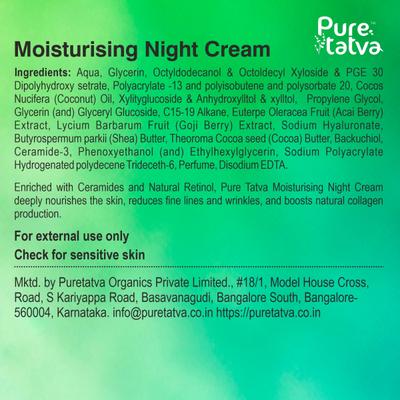 Pure Tatva Moisturising Night Cream 50 g - Night Cream