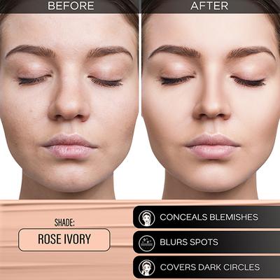 FACES CANADA 3in1 All Day Hydra Matte Foundation + Moisturizer + SPF 30 Rose Ivory 011 15 ml - Foundation