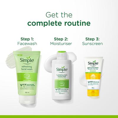 Simple Kind To Skin Gel Sunscreen SPF 50 PA++++ 50 gm - Face Sunscreen