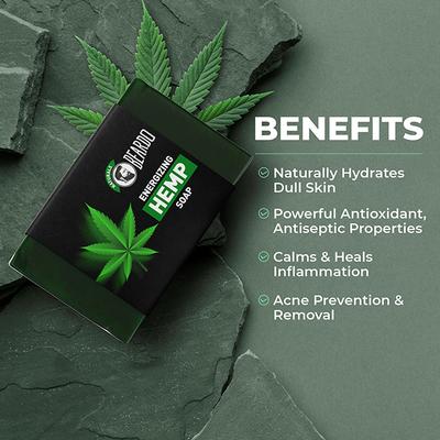 Beardo Energizing Hemp Soap 125gm - Shower Gels & Body Wash