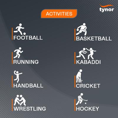 Tynor Knee Cap Air Pro (S) - Black & Orange - Knee/Leg Supports