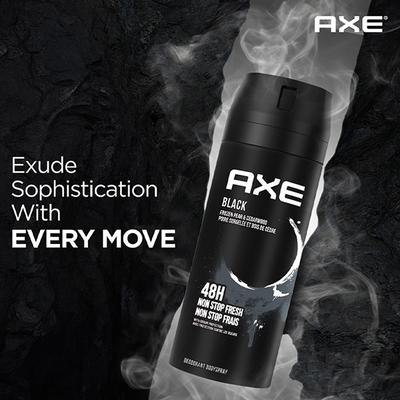 Axe Black Deodorant Body Spray for Men 48H Odour Protection Frozen Pear and Cedarwood Scent 150 ml - Men Deodorants/Roll-Ons