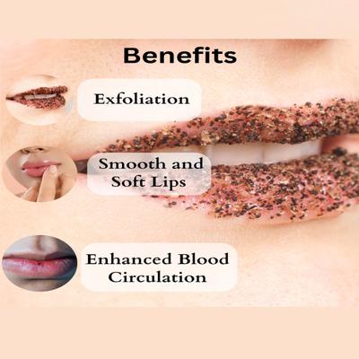 Dermistry Plumping Nourishing SPF 10 Lip Balm Strawberry 15 ml + Exfoliating Lightening Coffee Lip Scrub 15 ml - Lip Scrubs