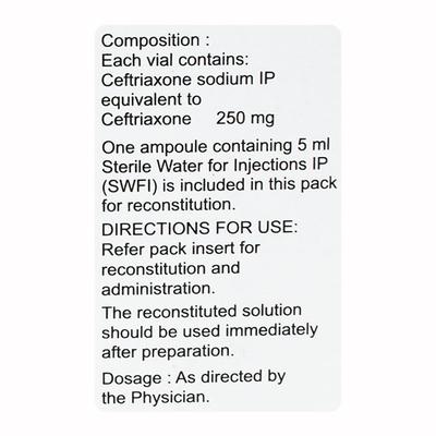 Monocef 250mg Injection 1's - Bacterial Infections-Cep