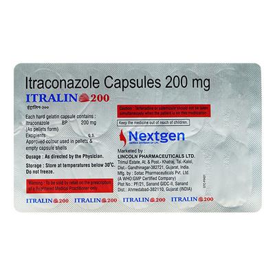 Itralin 200Mg Capsule 10's - Fungal Infections-Anf